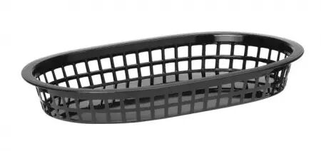6 Panier de service style fast- food noir 275x175x38 mm PP