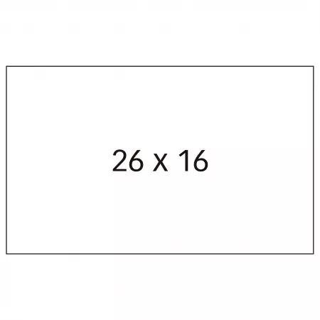 6 Rouleaux Etiquettes 26x16 BLANC