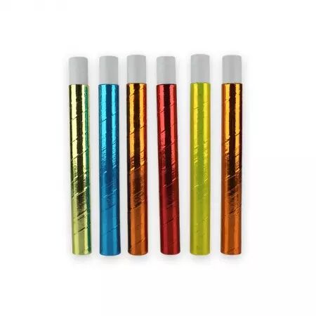 6 sarbacanes METAL COLOR / CO22163