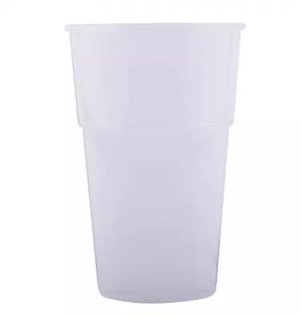 600 Gobelets PP R&eacute;utilisables 63cl TRANSPARENT