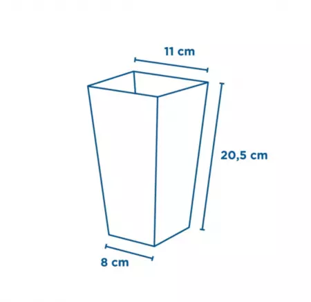 600 RECIPIENTS POP-CORNS \'THEPACK STRIPES\' 2 L 8x11x20,5 CM BLANC CARTON ONDUL&Eacute; NANO-MICRO