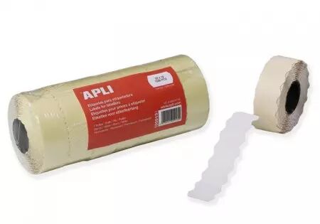 7 Rouleaux de 1500 &eacute;tiquettes 22x12 BLANC