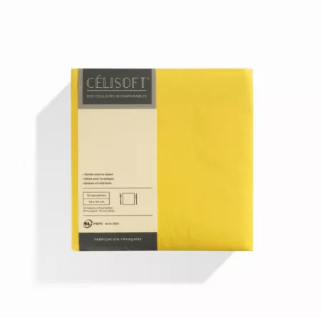 800 Serviettes Intiss&eacute; 40x40 CITRON