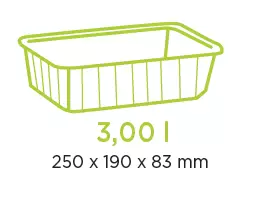 90 Cartybox Cristal PP Inject&eacute; 3L