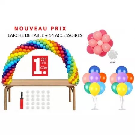 Arche &agrave; ballons de table Kit 25pcs / CO36552