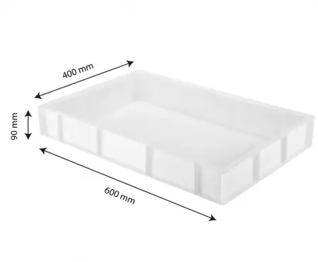 BAC A PATONS 600X400X90 15 L BLANC