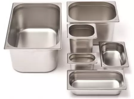 BAC GN 1/3 100 MM INOX