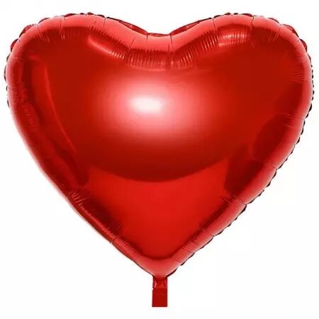 Ballon COEUR rouge foil XL 90 cm