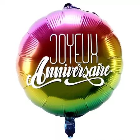 Ballon Foil 45cm Joyeux Anniversaire / CO36501