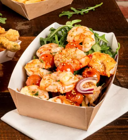 BARQUETTES \'THEPACK\' 1200 G 220 G/M2 11,9x7,9x5,5 CM NATUREL CARTON ONDUL&Eacute; NANO-MICRO (100 UNIT&Eacute;)