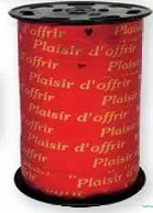 Bobine Comptoir 10mmx225m PLAISIR D\'OFFRIR ROUGE