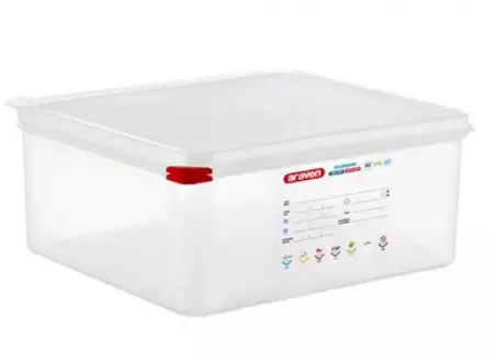 BOITE HERMETIQUE PP GN2/3 150MM TRANP