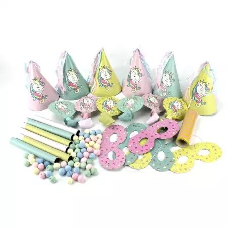 Bo&icirc;te kit 6 enfants LICORNE pastel