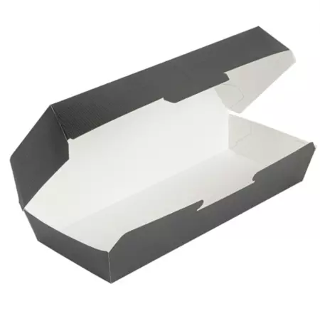 BO&Icirc;TES \ PANINI\  \'THEPACK\' 230 G/M2 26,5x12,2x7 CM NOIR CARTON ONDUL&Eacute; NANO-MICRO (300 UNIT&Eacute;)