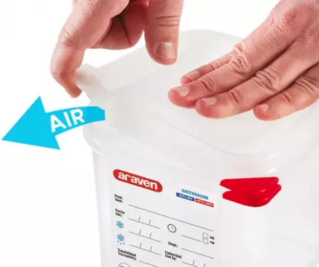 BOITES HERMETIQUE PP GN2/3 100MM  TRANP