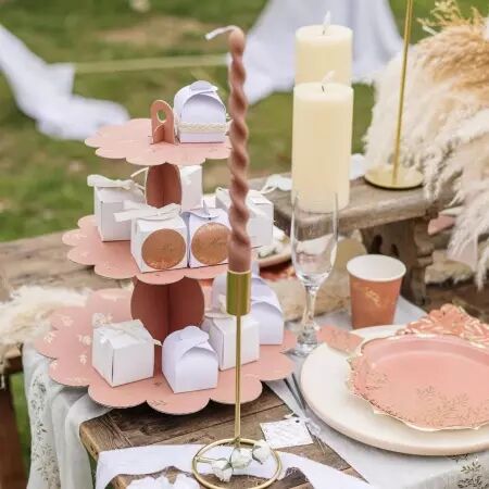 Bougeoir Design M&eacute;tal Or &Oslash;9,5x23cm