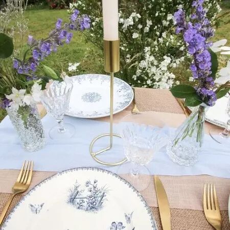 Bougeoir Design M&eacute;tal Or &Oslash;9,5x23cm