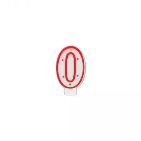 Bougie anniversaire - chiffre 0 / CO42490
