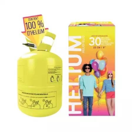 Bouteille H&eacute;lium Pour 30 Ballons 9\  23cm /36250XS