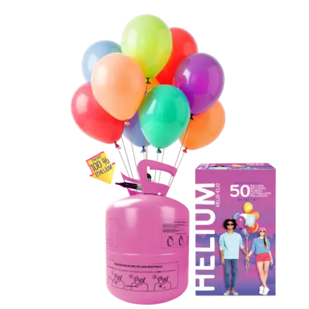 Bouteille H&eacute;lium Pour 50 Ballons 9\  23cm