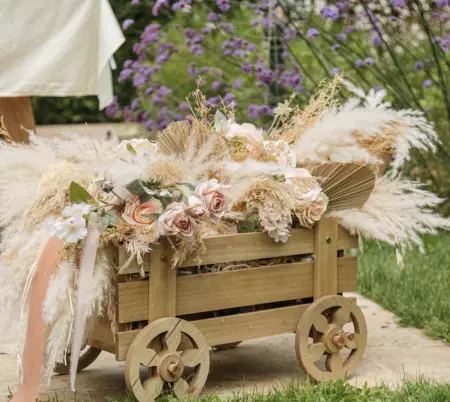 Brouette Leila Bois 69x47x37cm