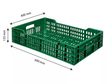 CAISSE AJ. 600X400 25L VERT FONCE