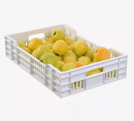 CAISSE AJOUREE 600X400 25 L BLANC