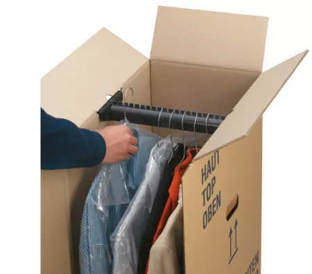 Caisse Penderie 500x500x1000 DD30 + Porte Cintre