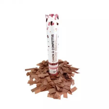 Canon &agrave; confettis 30cm papier ROSEGOLD* 