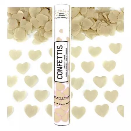 Canon &agrave; confettis 40cm Papier IVOIRE