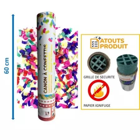 Canon &agrave; confettis 60cm Papier * Multi... / CO28091MU