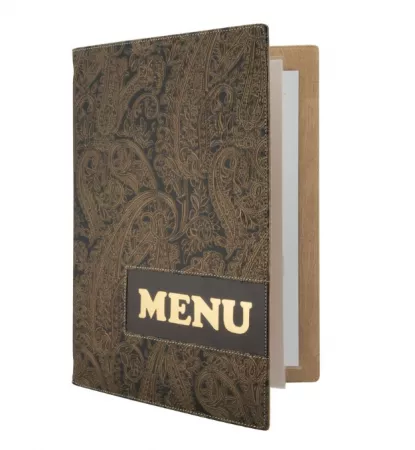 CARTE MENU A4, 1 double inserts inclus 