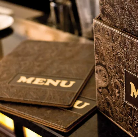 CARTE MENU A4, 1 double inserts inclus 