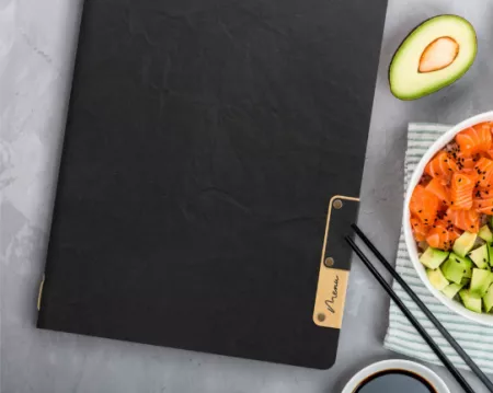 CARTE MENU A4 gamme nature, 1 double inserts inclus