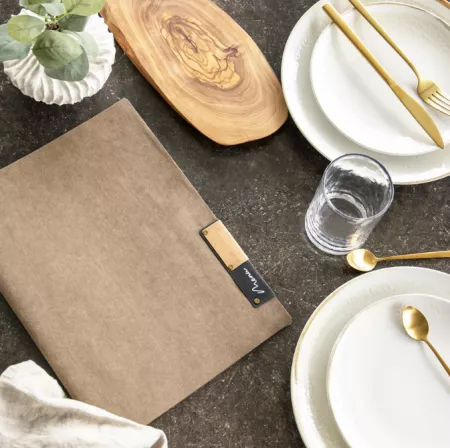 CARTE MENU A4 gamme nature, 1 double inserts inclus