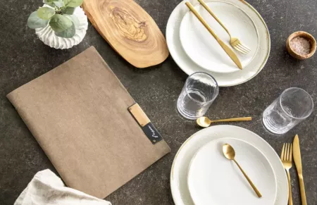 CARTE MENU A5 gamme nature, 1 double inserts inclus 