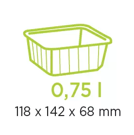 Cartybox Cristal PP Inject&eacute; 0.75L