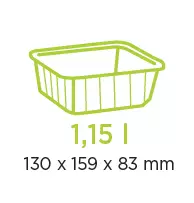 Cartybox Cristal PP Inject&eacute; 1.15L