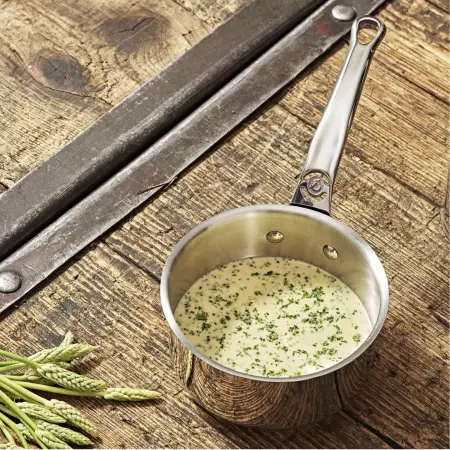 CASSEROLE MILDY QUEUE EN FONTE INOX DIAM14