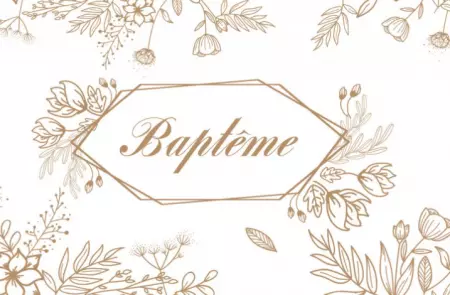 CHEMIN DE TABLE ELEGANCE BAPTEME FLEURI