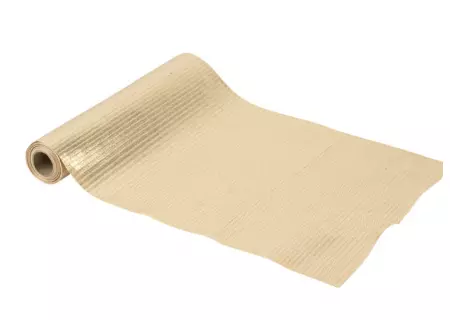 CHEMIN DE TABLE LAME TISSU OR 28CMX3M