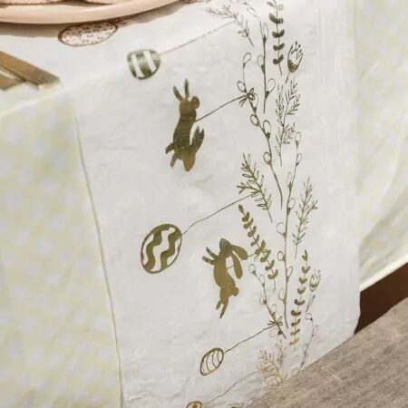 CHEMIN DE TABLE LAPIN DE PAQUES / AR93299