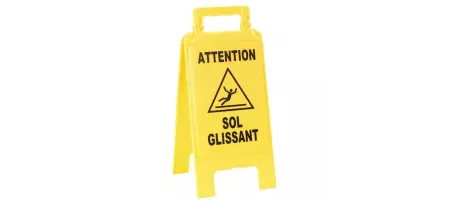 Chevalet de signalisation - \ SOL GLISSANT\  