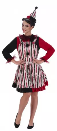 CLOWN SALOPETTE RAYEE ROBE FEMME L