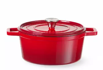 Cocotte &eacute;maill&eacute;e en fonte 4,4L rouge