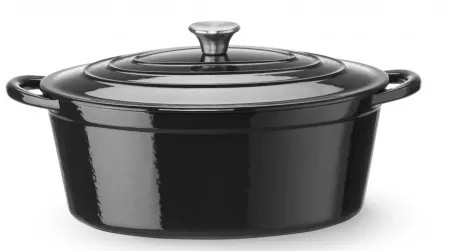 Cocotte en fonte &eacute;maill&eacute; 4,4L NOIR 