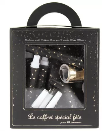 COFFRET 10 PERS. BOITE LUXE GOLD PARTY