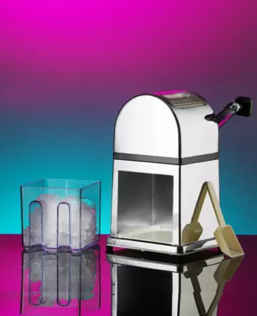 CONCASSEUR A GLACONS CHROME avec COUTEAUX INOX