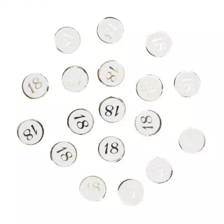 CONFETTIS DE TABLE 18 ANS DORES 