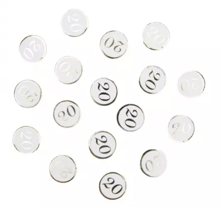 CONFETTIS DE TABLE 20 ANS DORES -